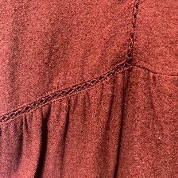 Aritzia Sunday Best Burgundy Boho Top - Picture 3 of 7